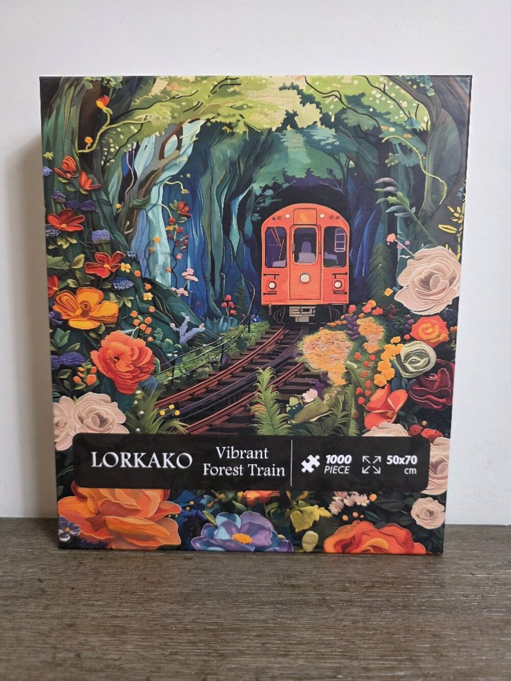 Vibrant Forest Train - 1000 Piece Jigsaw Puzzle